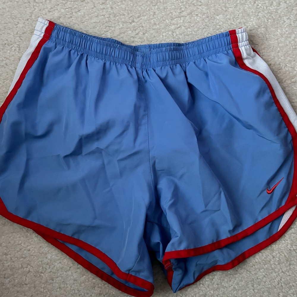 Nike Kids Tempo Running Shorts Light Blue and Orange